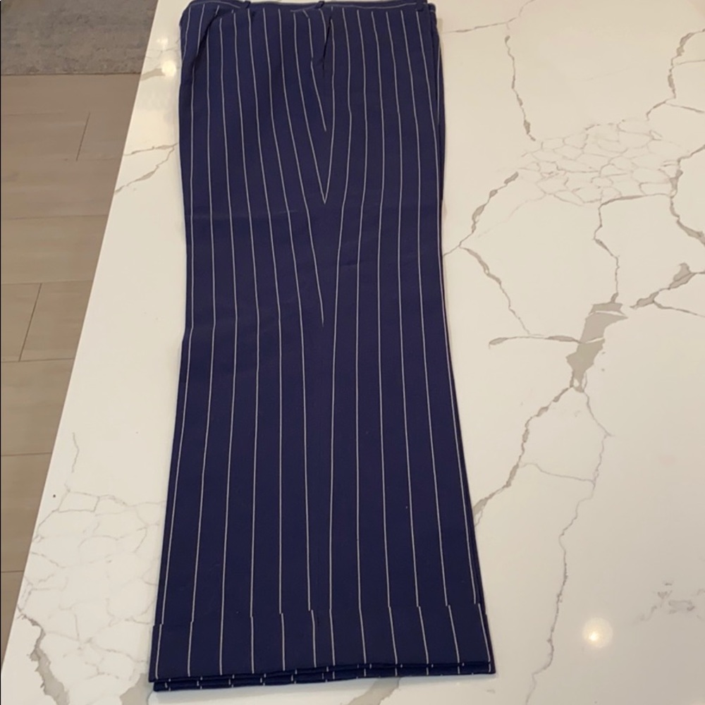 Polo by Ralph Lauren Navy Pinstripe Dress Pants